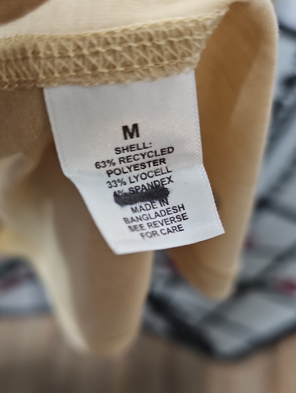 Right Of Way Beige Long-Sleeve Crewneck Shirt Size Medium New - Picture 6 of 7